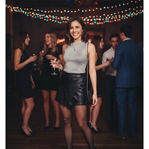 English Factory Black Mini Skirt